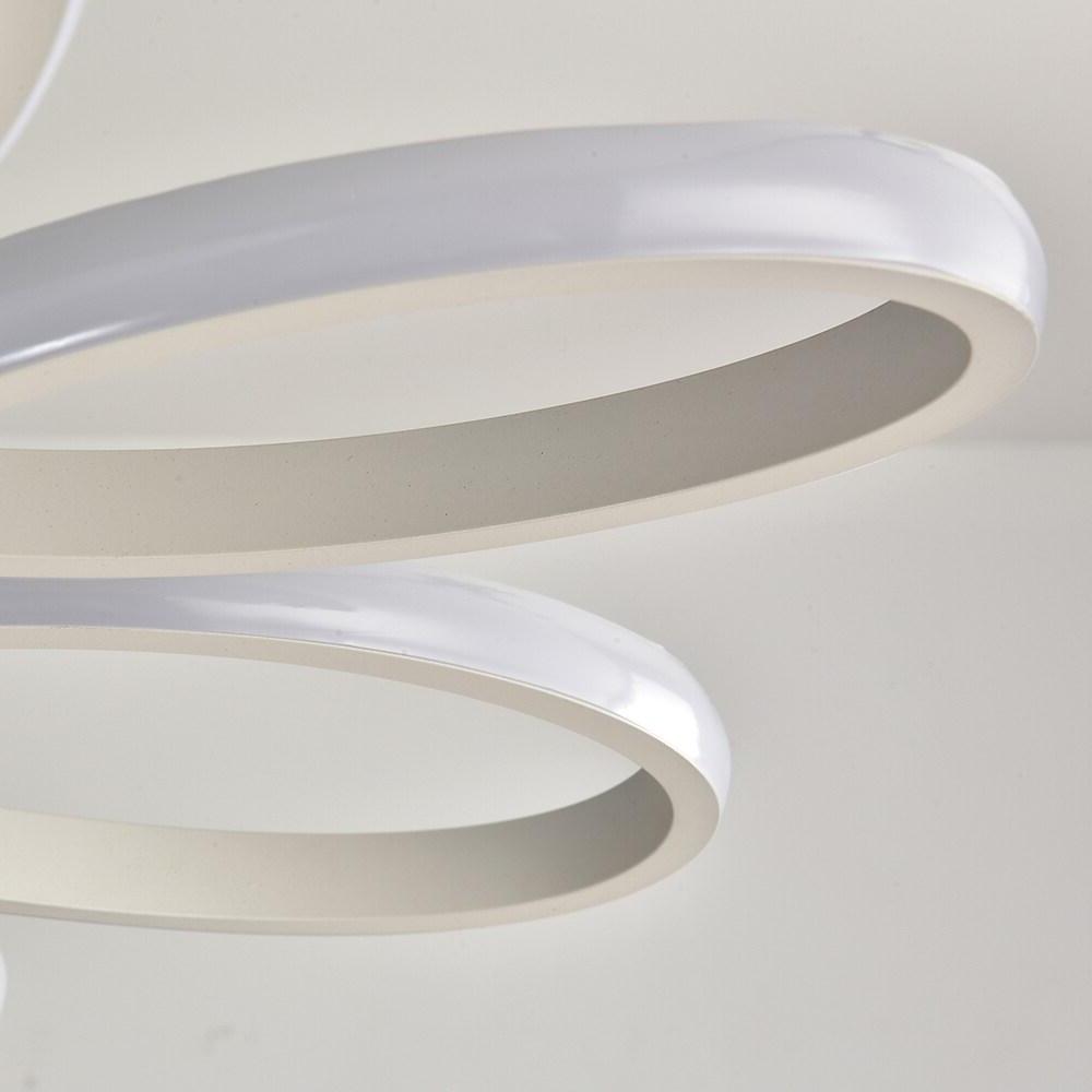 Curved Flower Dimmable LED Pendant Light - Modern Aluminum