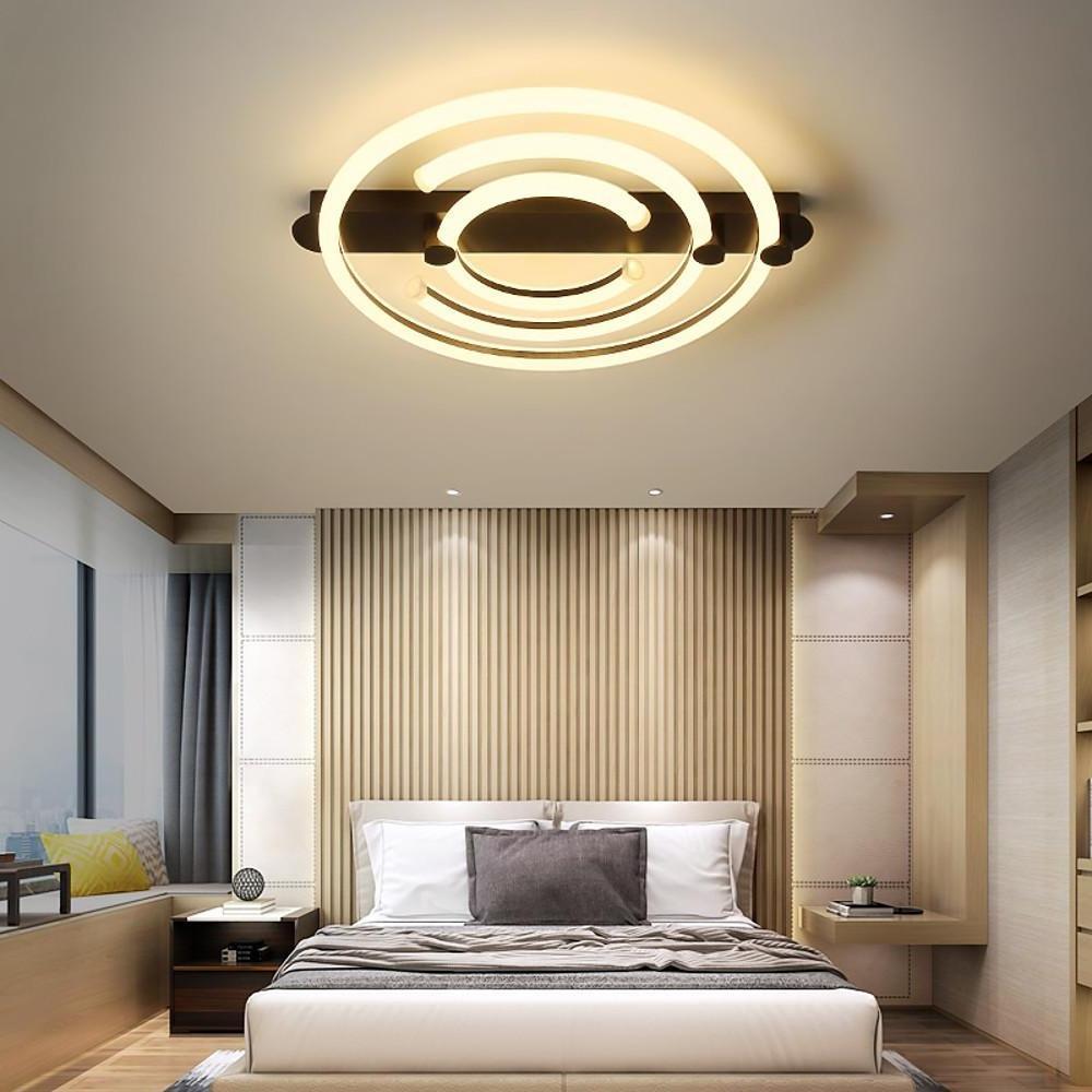 Modern Abstract Circular LED Flush Mount Ceiling Light - 36W