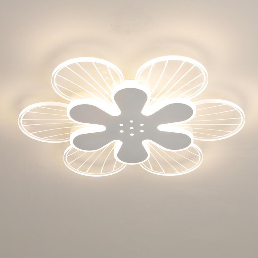 Modern Geometric Flower LED Flush Mount Ceiling Light - Dimmable