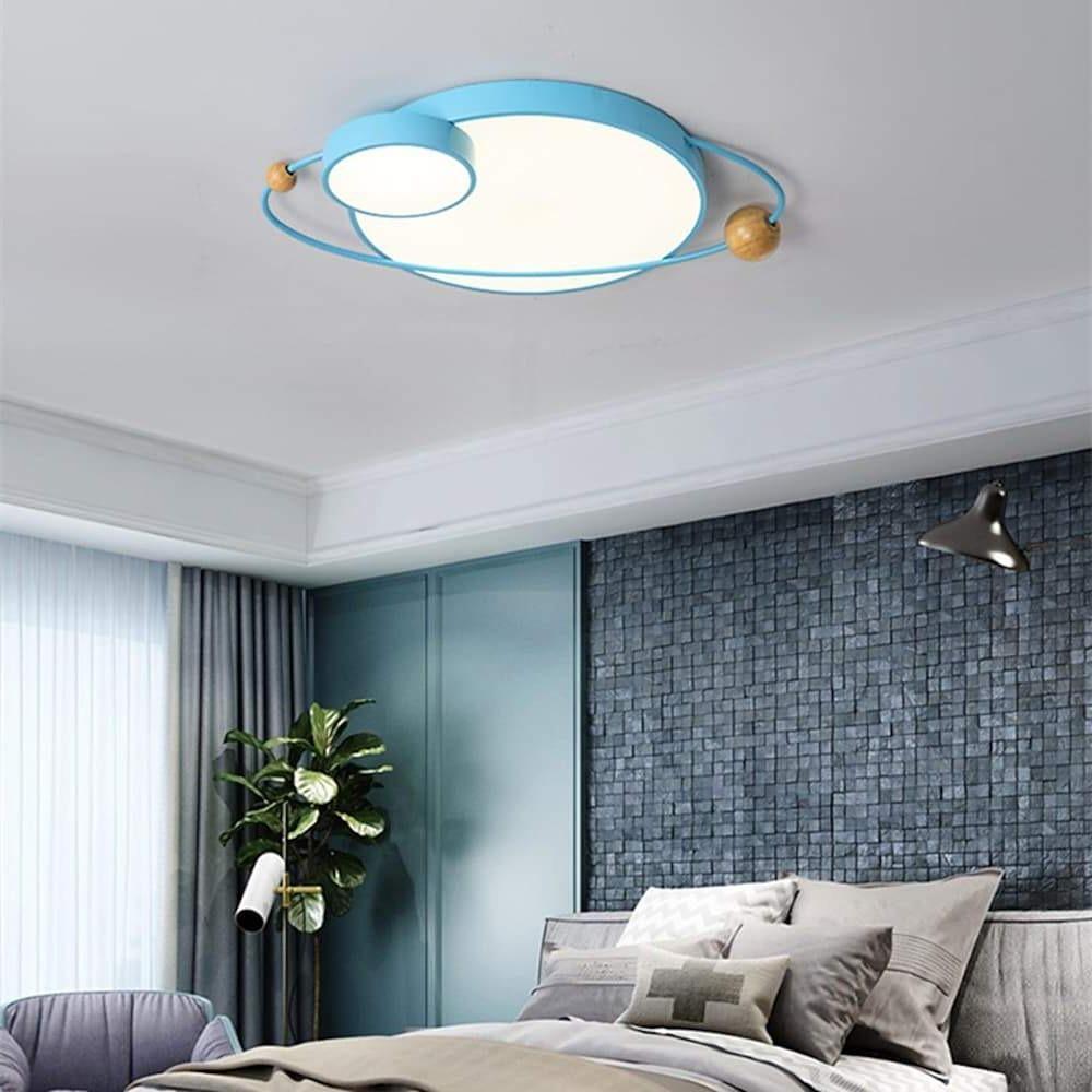 Circle Globe Flush Mount LED Ceiling Light – Dimmable Modern Design