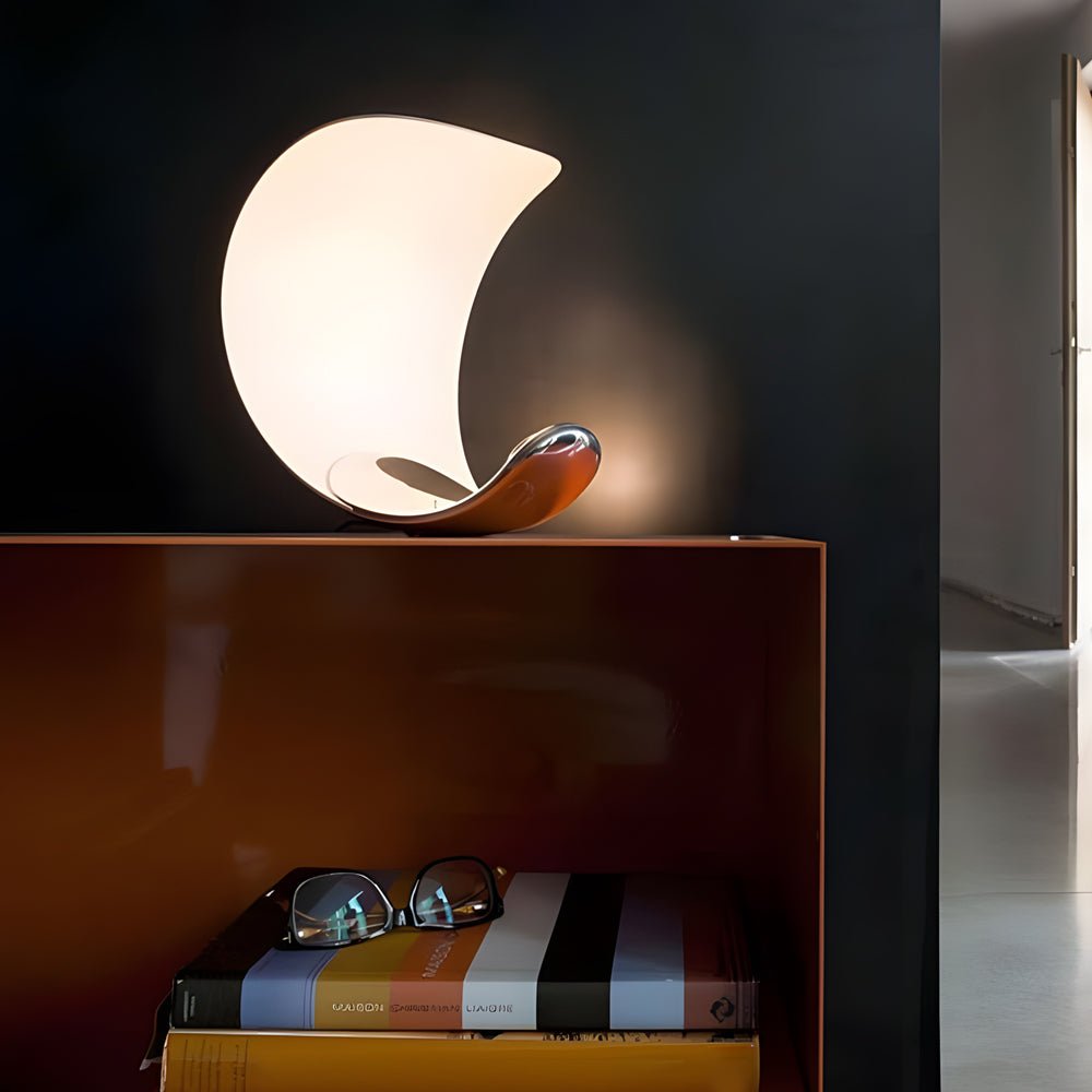 Curl Chrome LED Table Lamp - Touch Dimmer Control