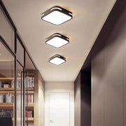 Modern Square Flush Mount LED Ceiling Light - Acrylic & Metal