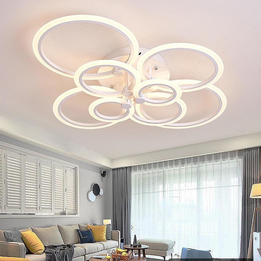 Modern Circular Aluminum Flush Mount LED Ceiling Light