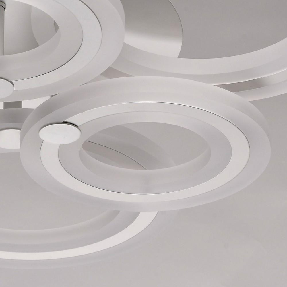 Multi-Circle Dimmable LED Semi-Flush Mount Ceiling Light