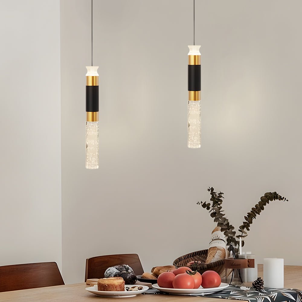 Modern Cylinder LED Pendant Light with 3-Step Dimming - Aluminum