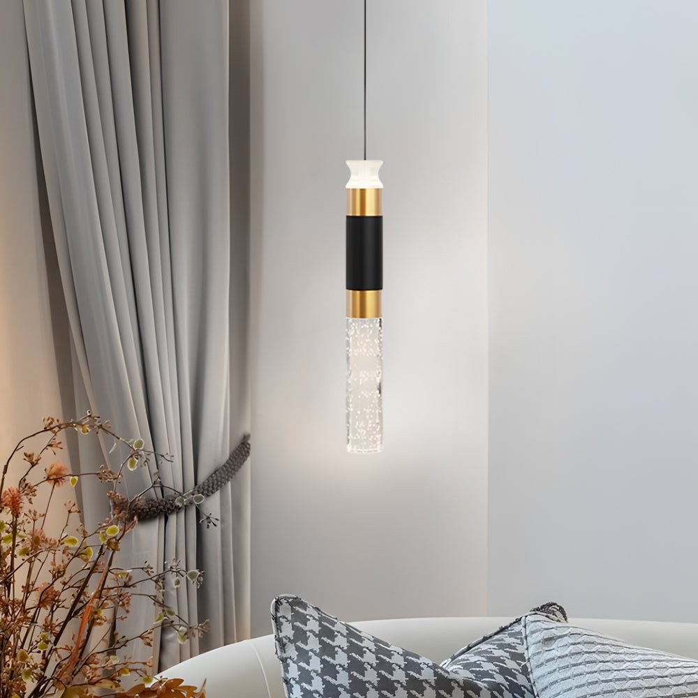 Modern Cylinder LED Pendant Light with 3-Step Dimming - Aluminum