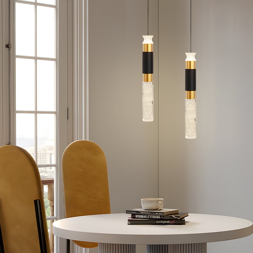 Modern Cylinder LED Pendant Light with 3-Step Dimming - Aluminum