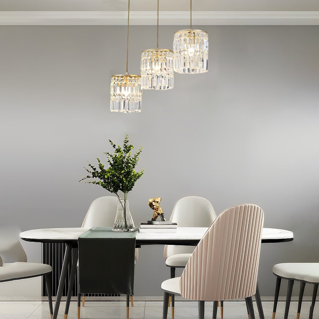 Crystal Pendant Light with 3-Step Dimming | Modern Nordic Design