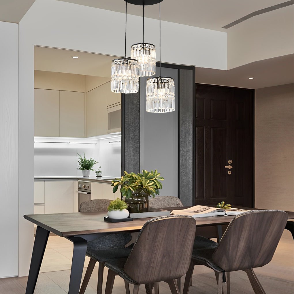 Crystal Pendant Light with 3-Step Dimming | Modern Nordic Design