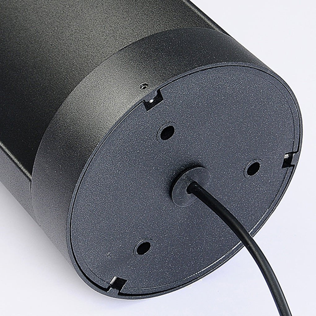 Modern Cylinder Lawn Lamp - LED Solar & Hardwired Outdoor Light