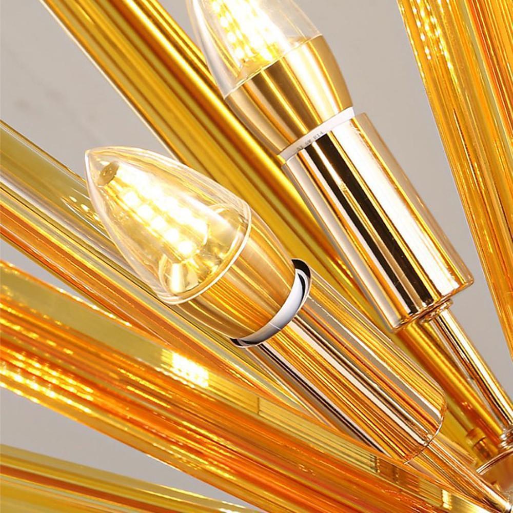 9-Light Modern Metal Pendant Light Kitchen Island Chandelier