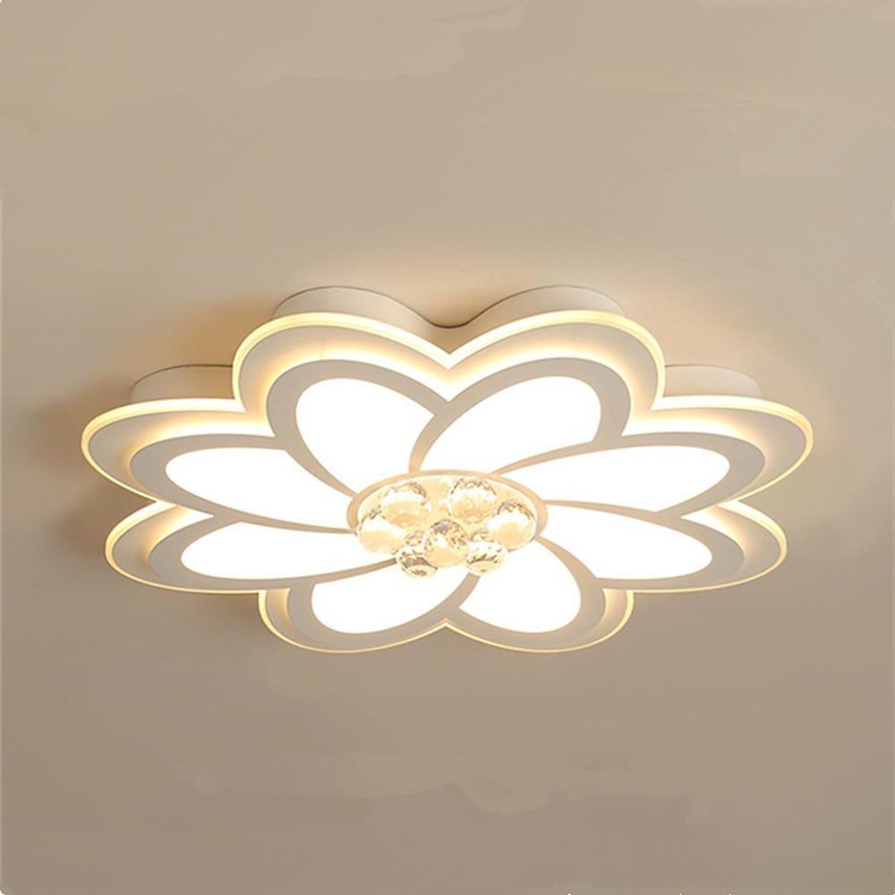 Modern Flower Flush Mount LED Ceiling Light Metal & Acrylic