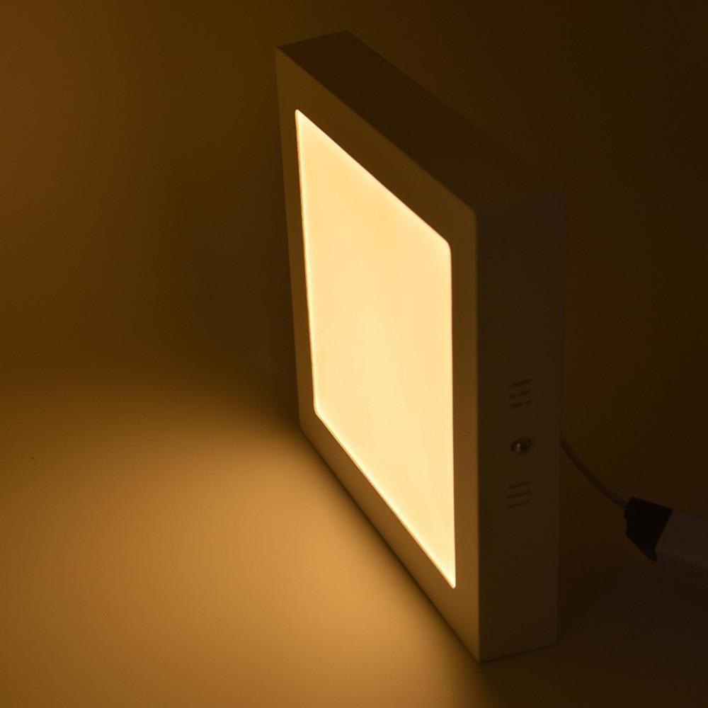 Square LED Flush Mount Ceiling Light - Modern Minimalist White