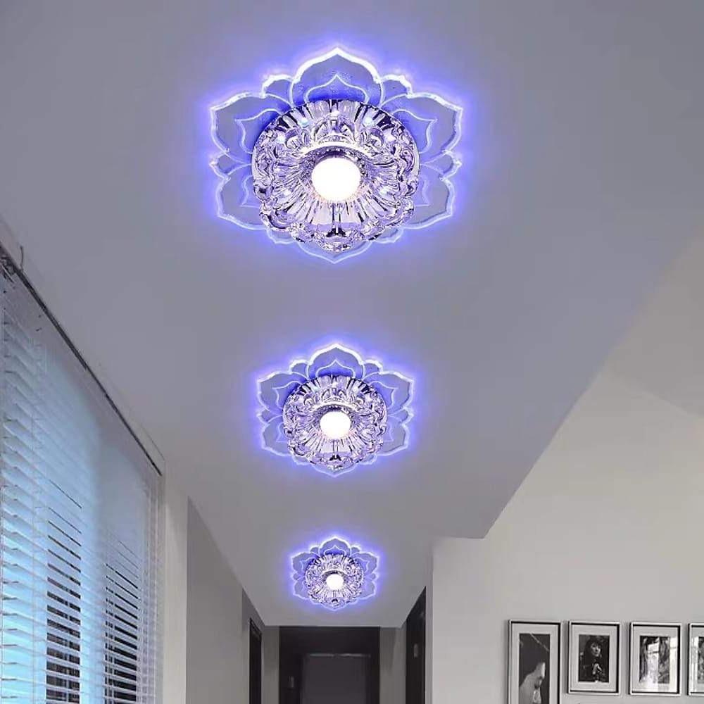 Floral LED Flush Mount Ceiling Light - Modern Acrylic Kids Bedroom