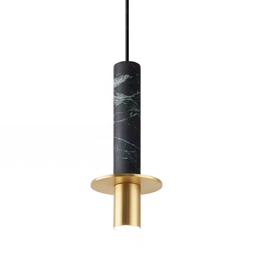 Classic Cylindrical Glass Pendant Light with LED