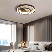 2-Ring Modern Semi-Flush Mount LED Ceiling Light