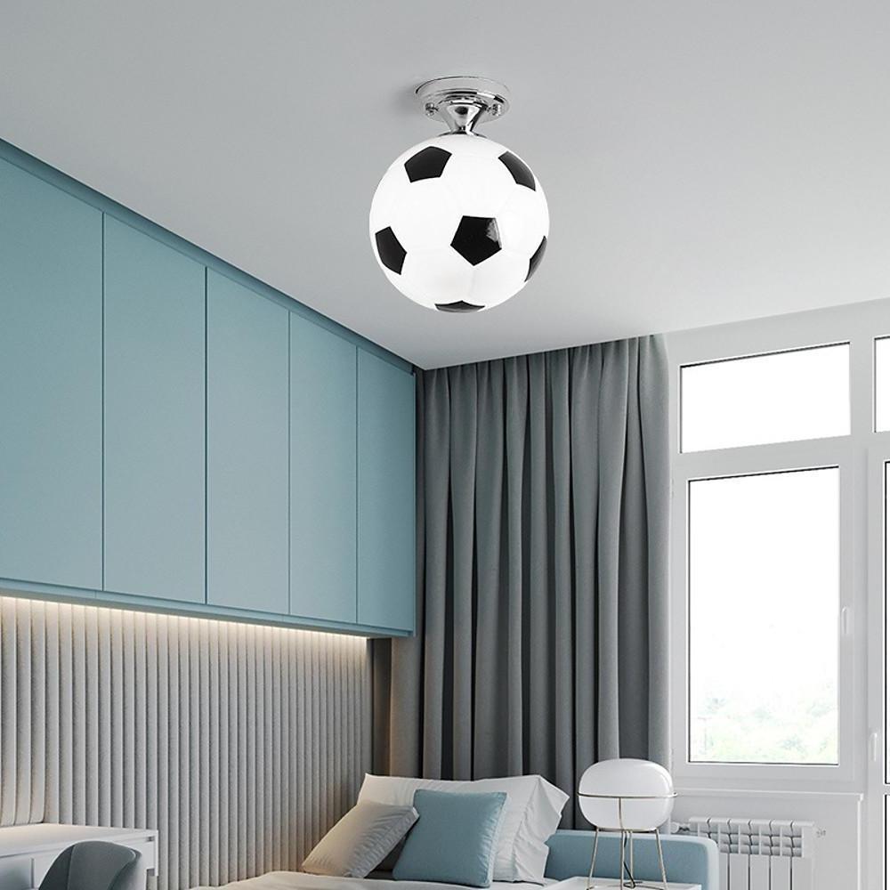 Football Globe Flush Mount Ceiling Light for Kids Bedroom
