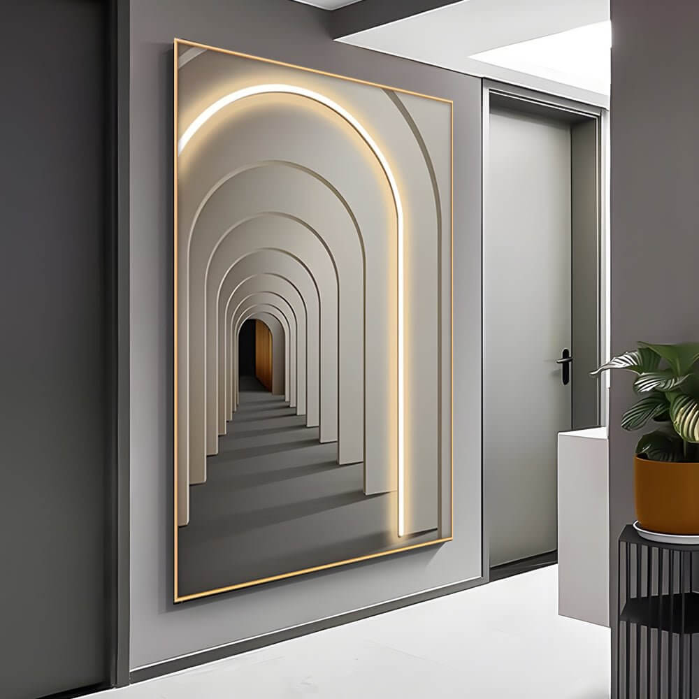 LED Canvas Wall Art with Remote Control - Modern Illuminated Painting