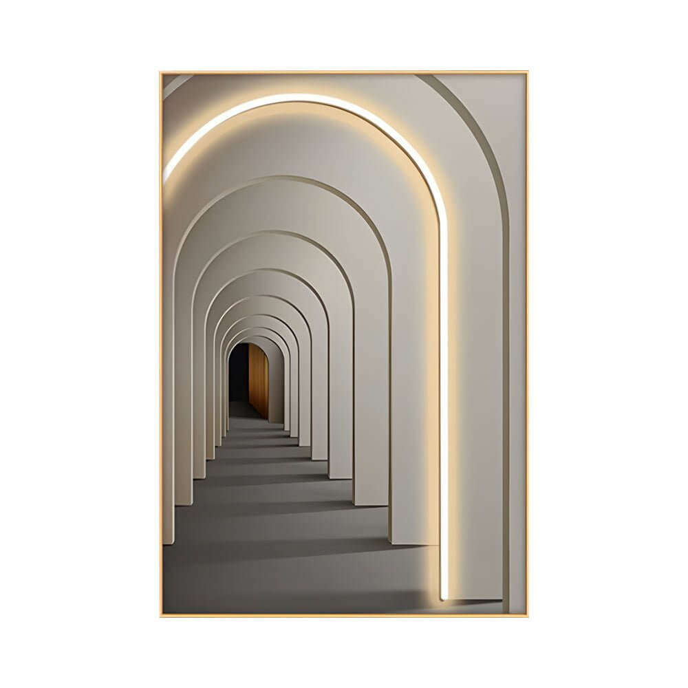 LED Canvas Wall Art with Remote Control - Modern Illuminated Painting