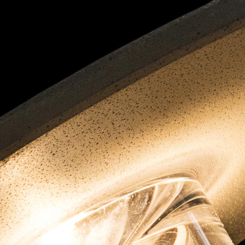 Modern Concrete Round LED Wall Light Gray Outdoor Flush Mount