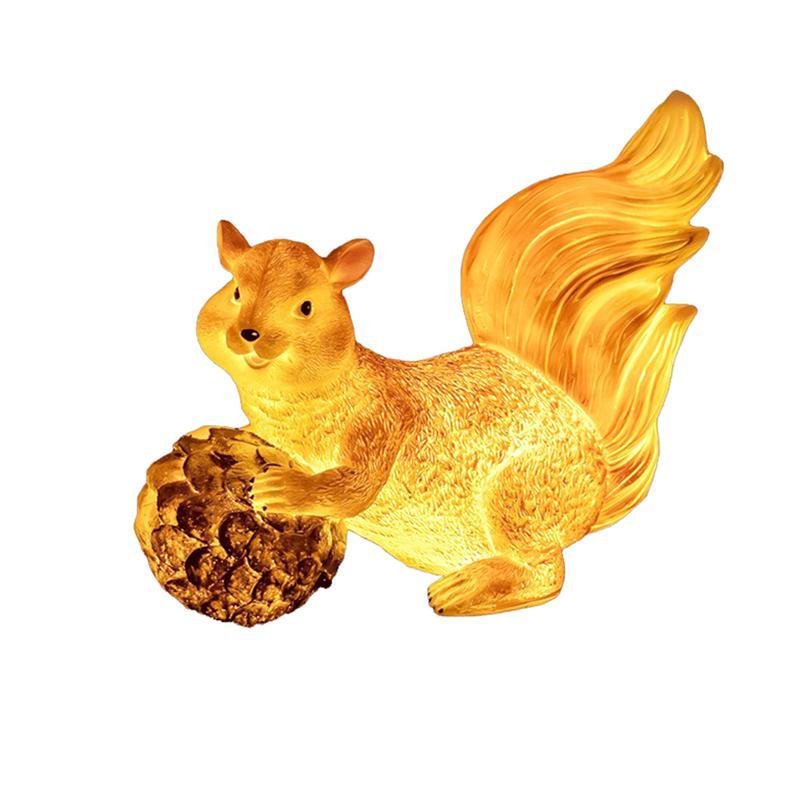 Resin Squirrel Garden Light LED Waterproof Outdoor Landscape