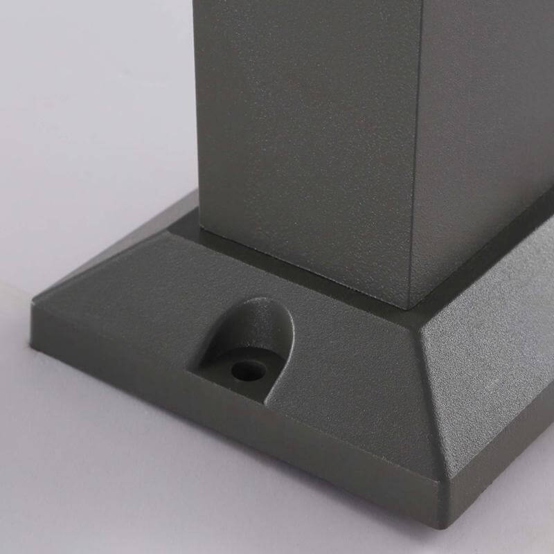 Modern Cuboid LED Bollard Light – Aluminum Outdoor Post Lamp