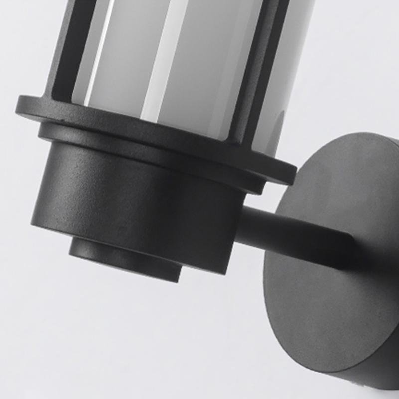 Top Hat Retro Outdoor Wall Light – Waterproof LED Aluminum Black