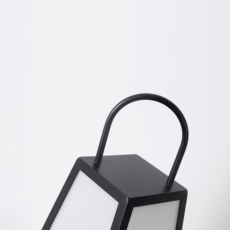 Retro Black LED Outdoor Lantern - Waterproof Garden Pathway Light