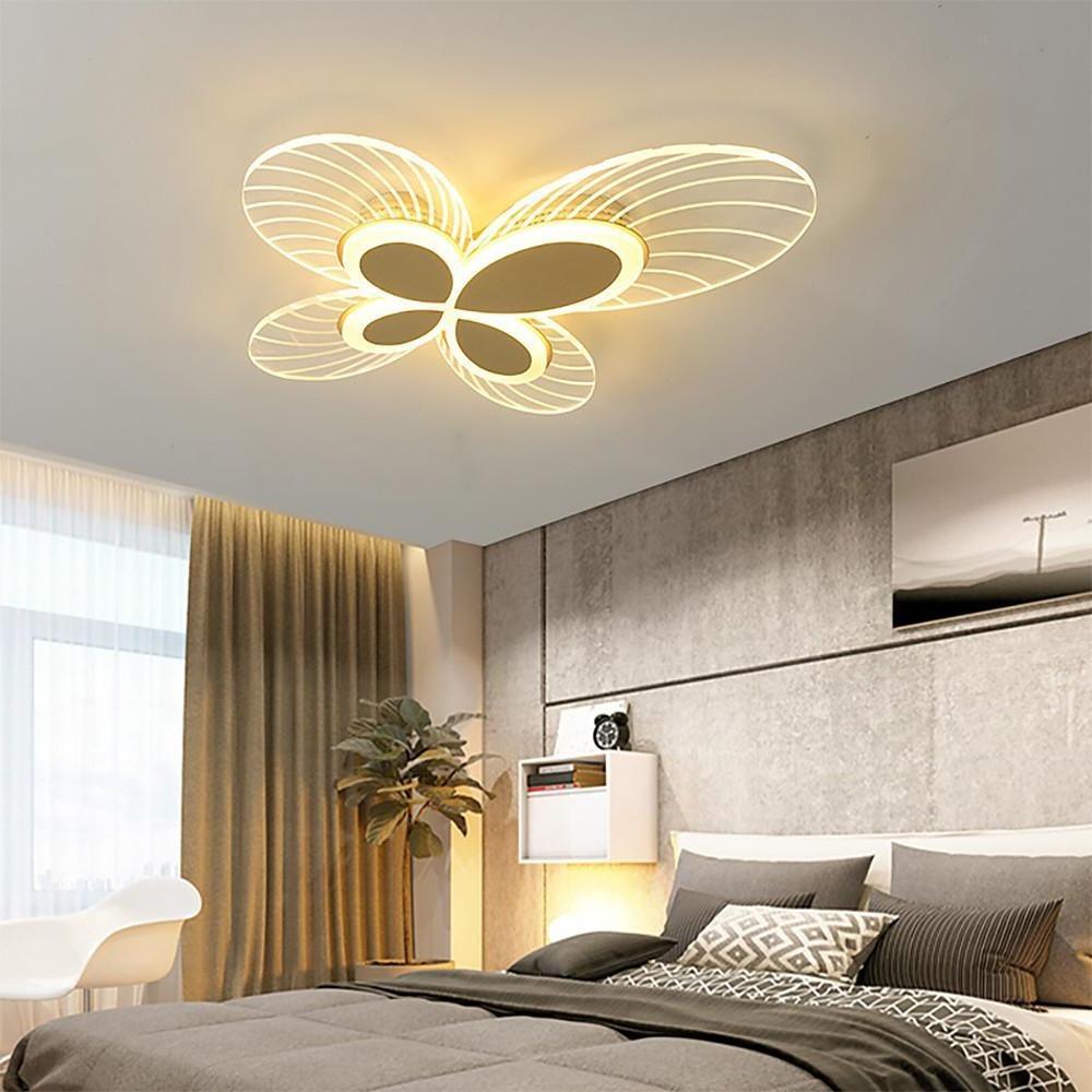 Butterfly Dimmable LED Flush Mount Ceiling Light
