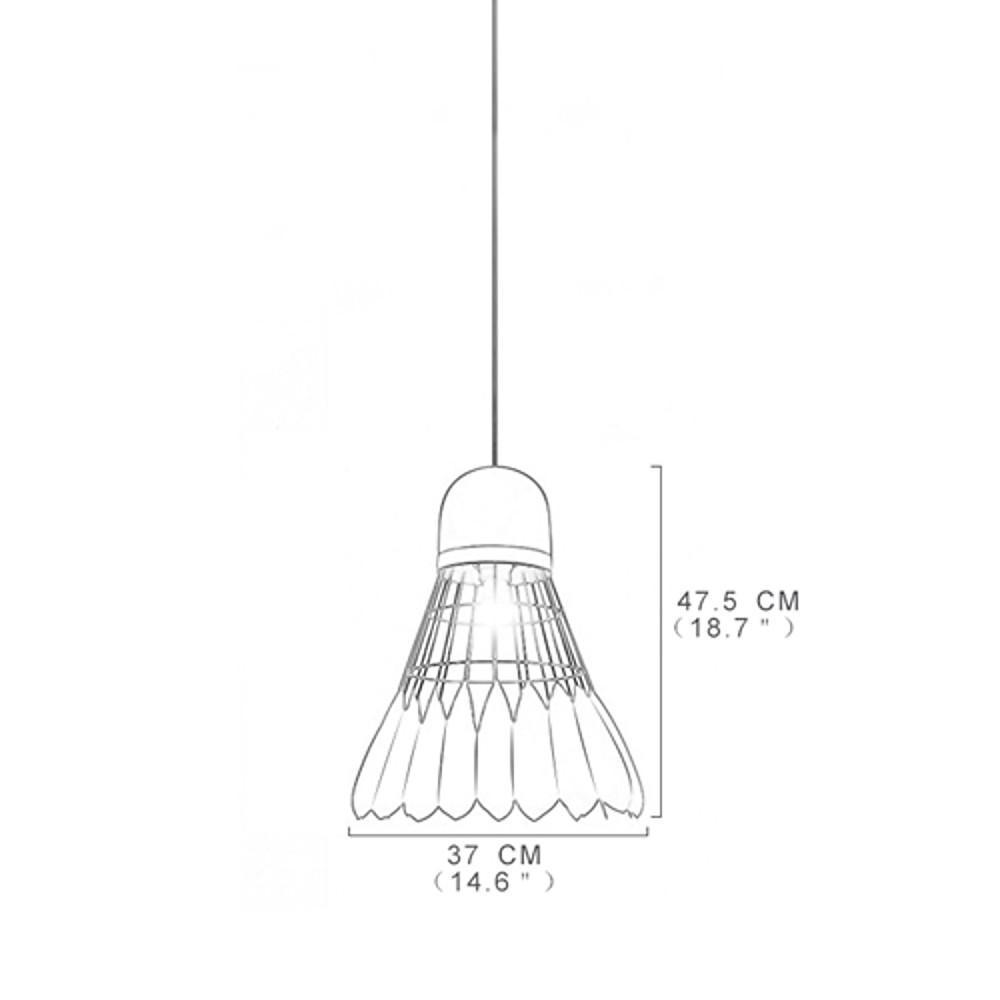 Geometric Metal Pendant Light - Industrial Minimalist Ceiling Lamp
