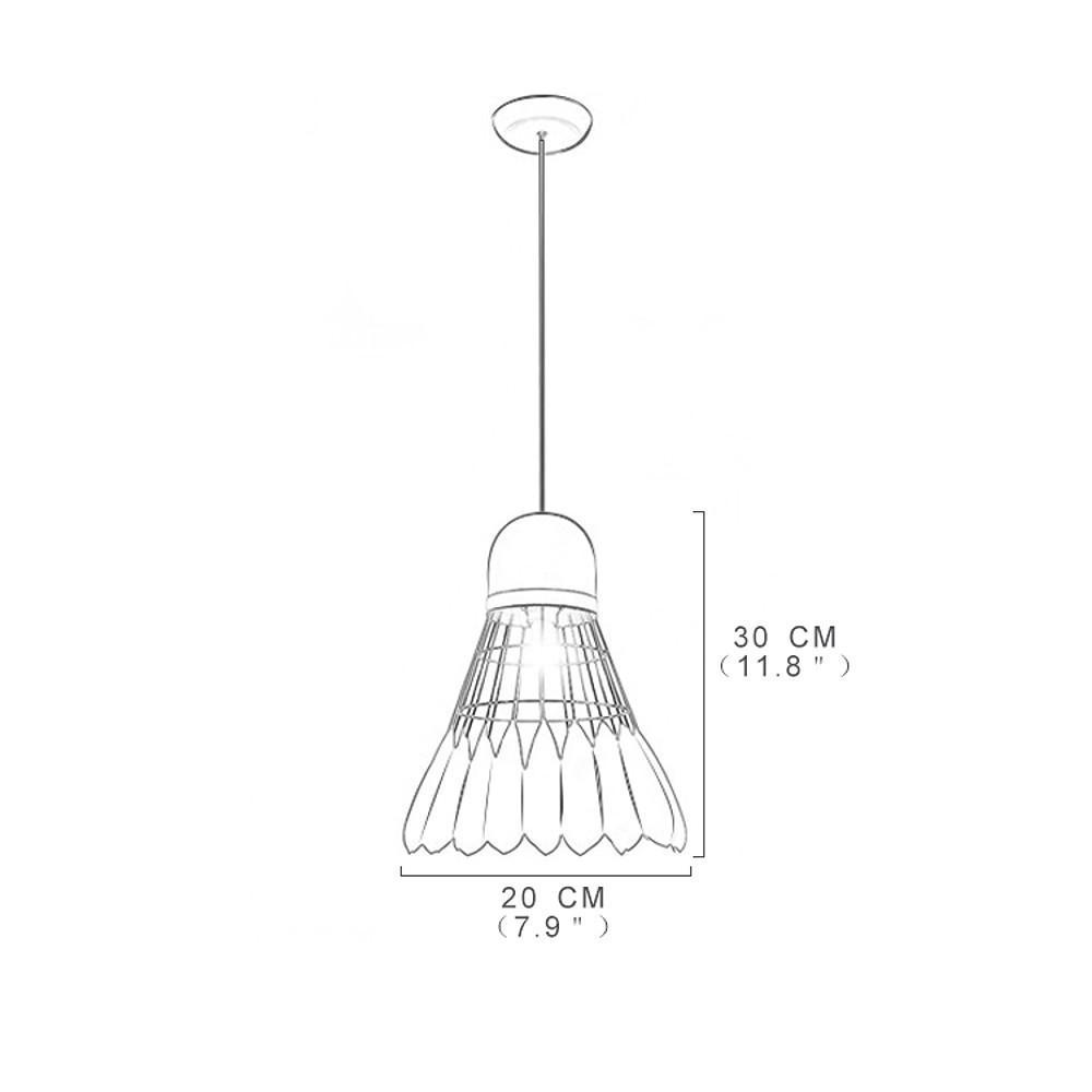 Geometric Metal Pendant Light - Industrial Minimalist Ceiling Lamp
