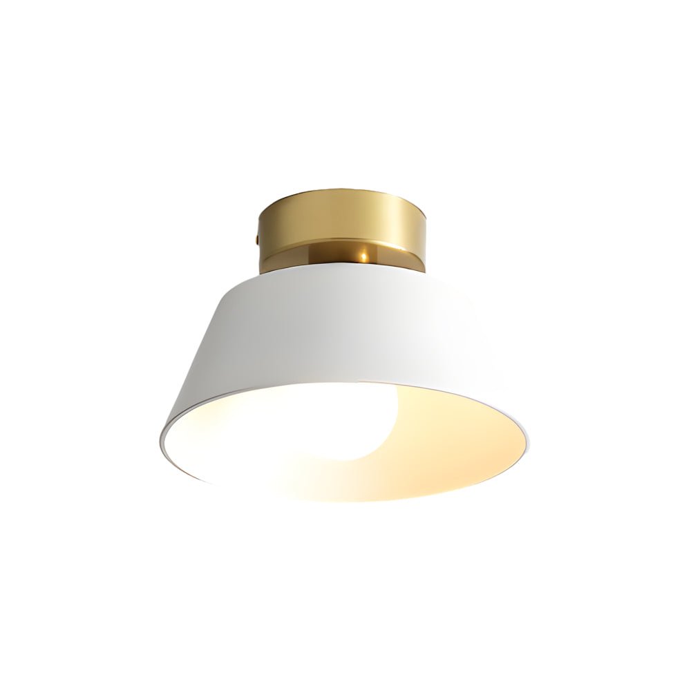10" Modern Round Semi Flush Mount Ceiling Light - 3-Step Dimming