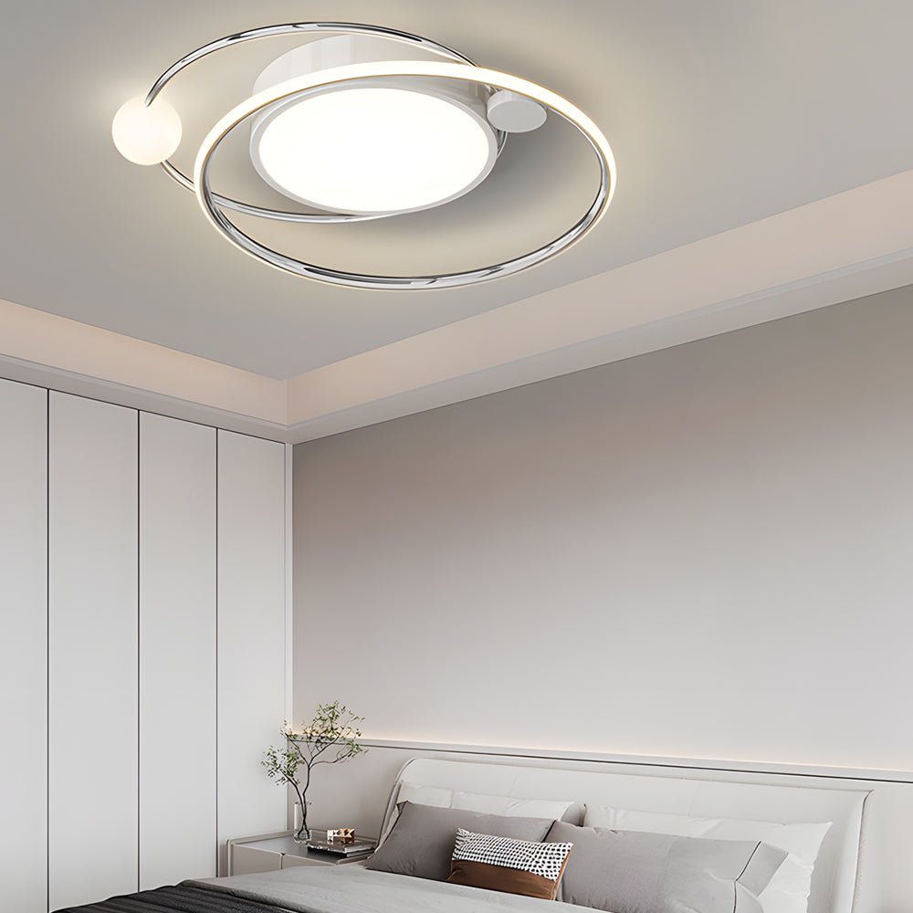 20" Modern Nordic LED Flush Mount Ceiling Light with Dimming