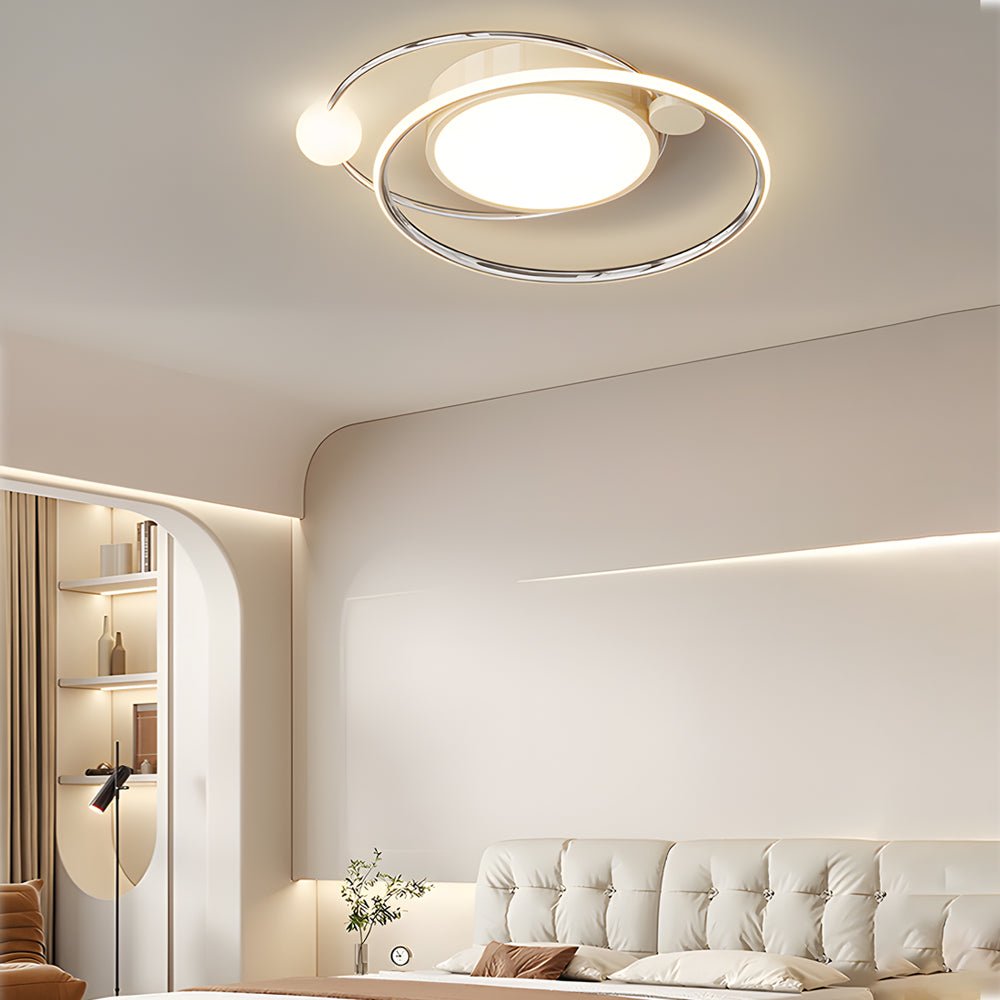 20" Modern Nordic LED Flush Mount Ceiling Light with Dimming
