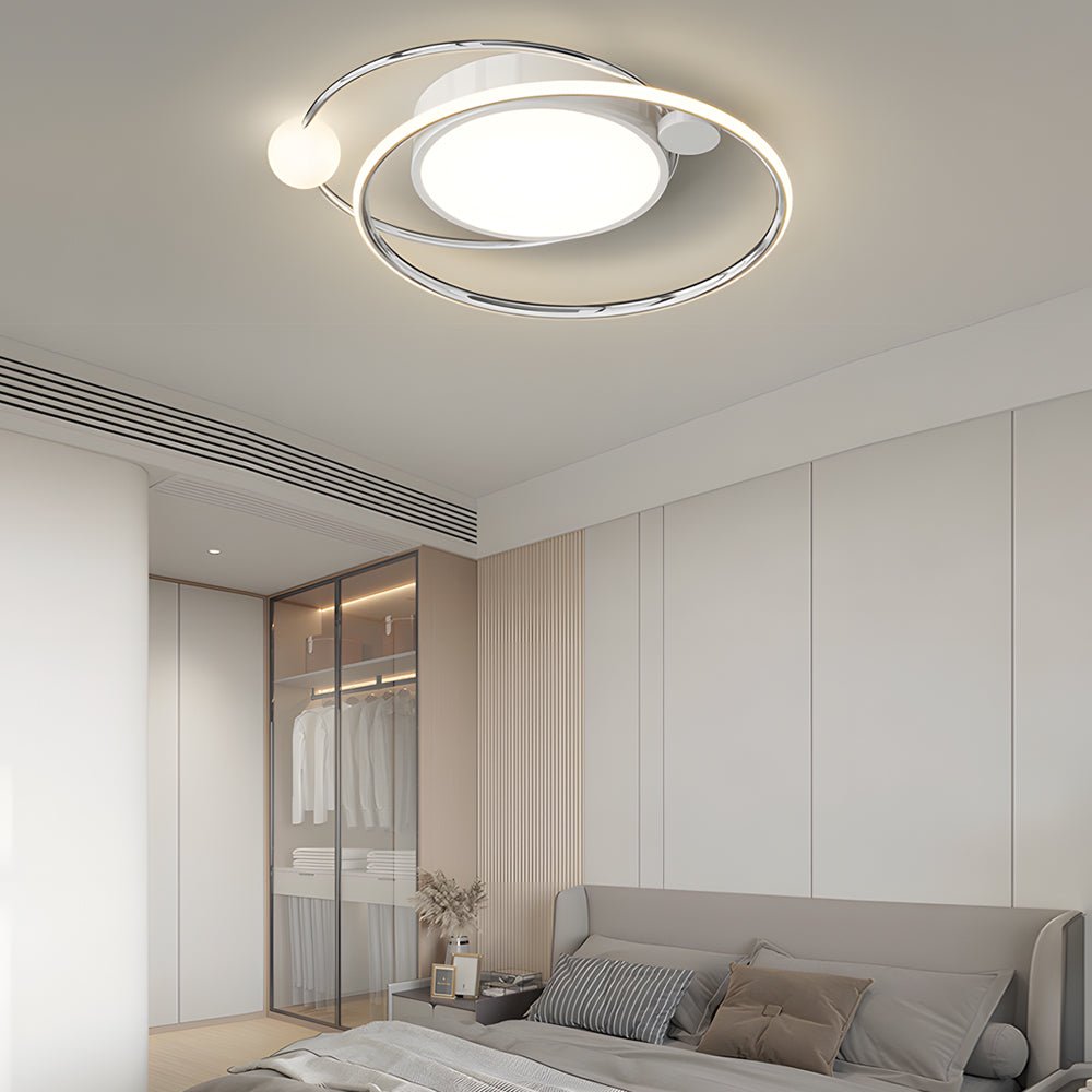 20" Modern Nordic LED Flush Mount Ceiling Light with Dimming