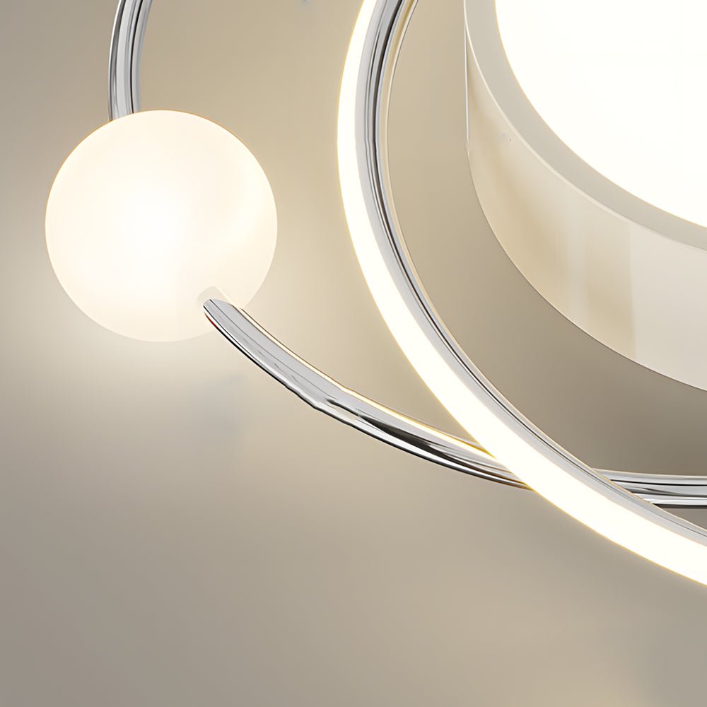 20" Modern Nordic LED Flush Mount Ceiling Light with Dimming