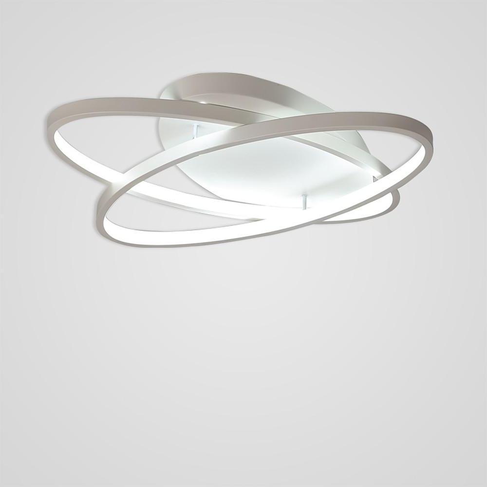 2 Ring Contemporary LED Flush Mount Ceiling Light