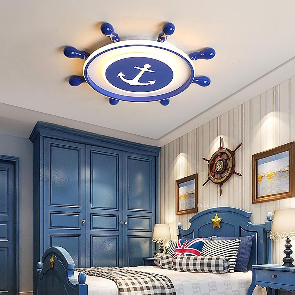 Anchor Insignia Flush Mount LED Ceiling Light – Contemporary Kids Room