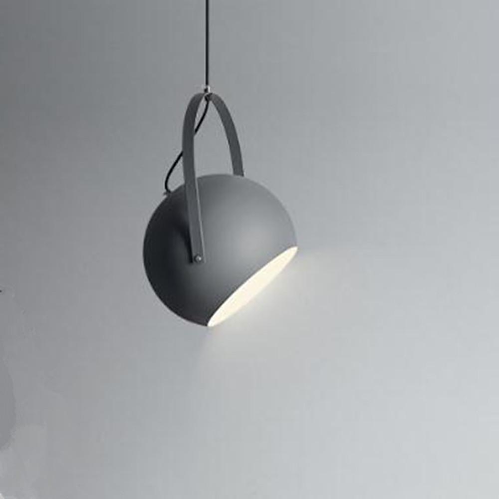 Modern Bowl Pendant Light Metal Hanging Lamp with Adjustable Cord