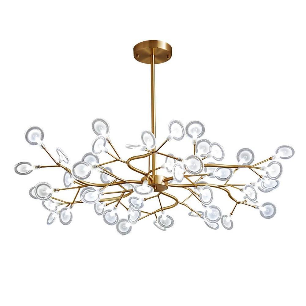 Sputnik Chandelier Modern Firefly Design Aluminum Acrylic Ceiling