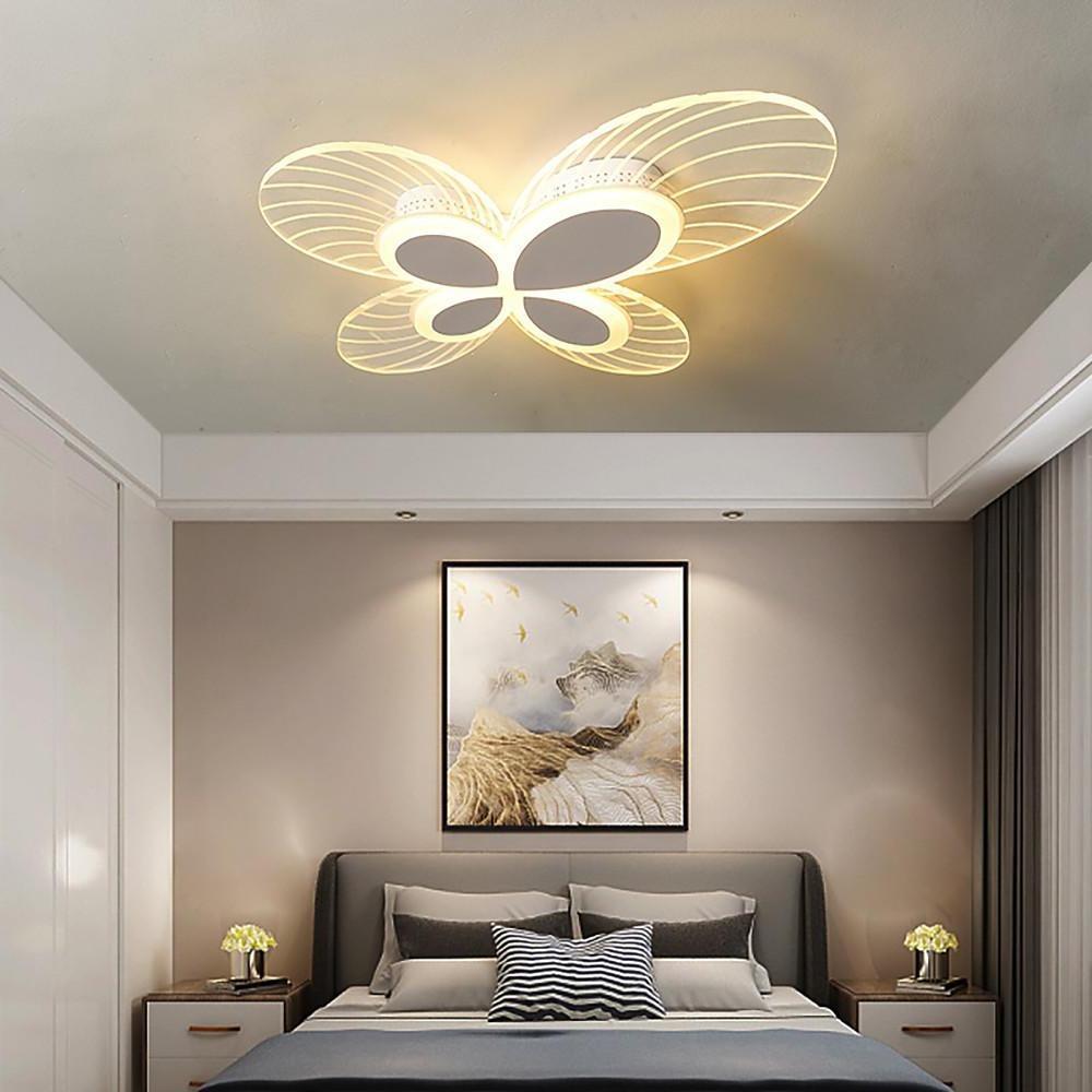 Butterfly Dimmable LED Flush Mount Ceiling Light