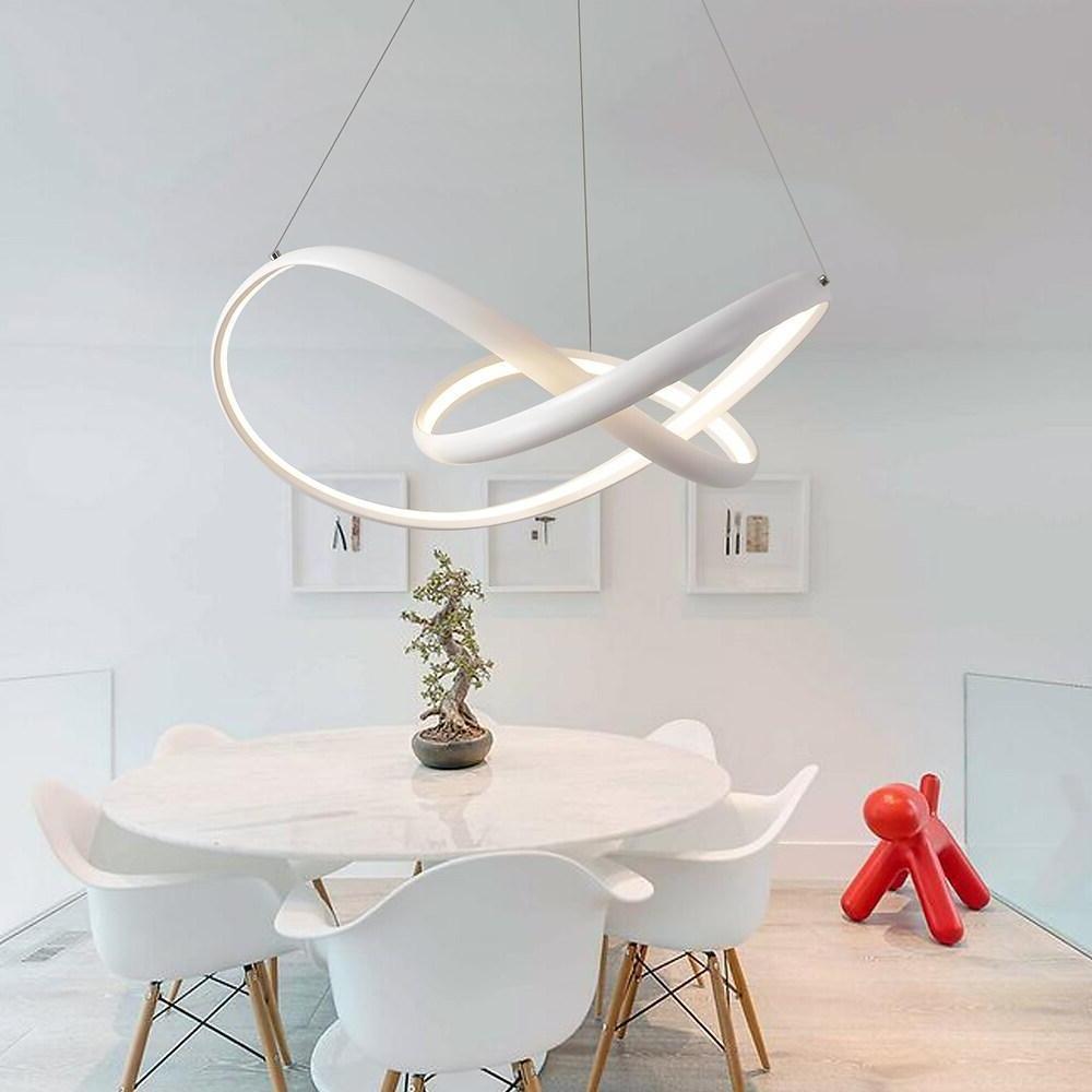 Abstract Wave Modern LED Pendant Light - Dimmable Dining Room