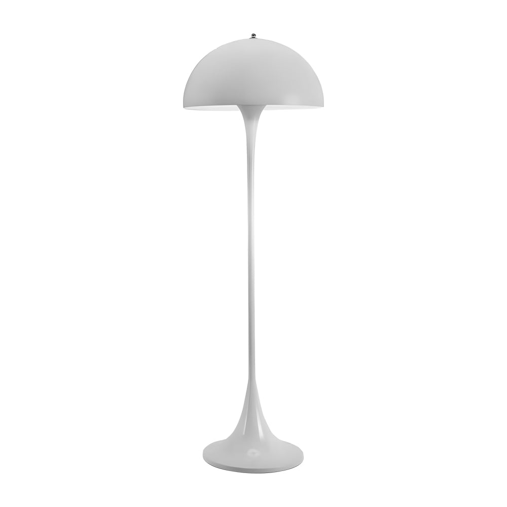 Modern White Mushroom Dome Floor Lamp with 3-Step Dimming