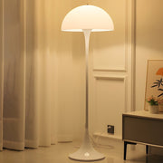 Modern White Mushroom Dome Floor Lamp with 3-Step Dimming