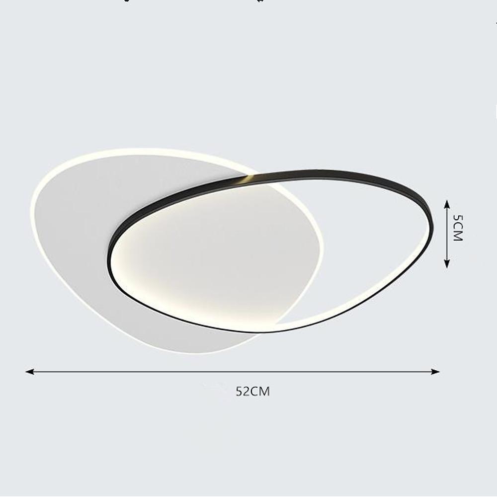 Rounded Triangles Flush Mount LED Ceiling Light - Artistic Design