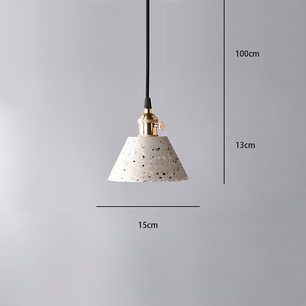 Cone Ceramic Pendant Light Modern Minimalist Ceiling Lamp