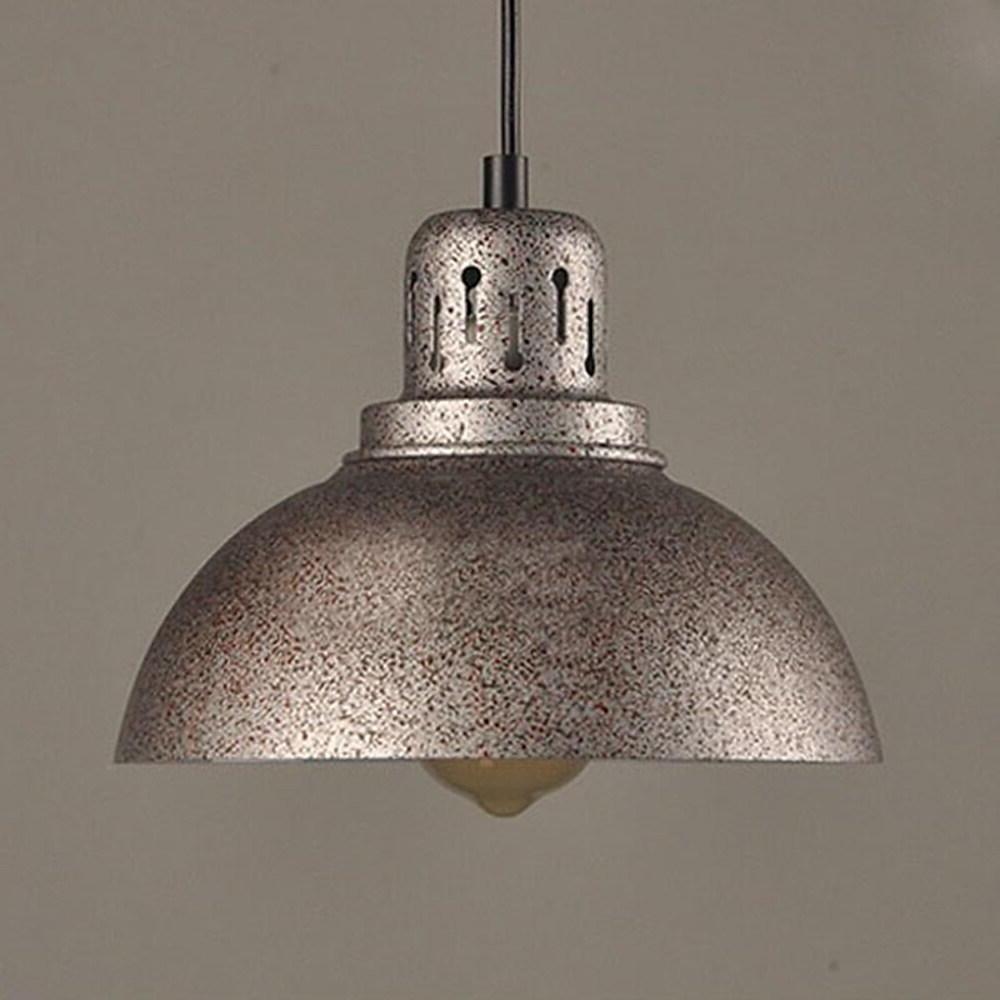 Industrial Metal Dome Pendant Light – Vintage LED Single Fixture