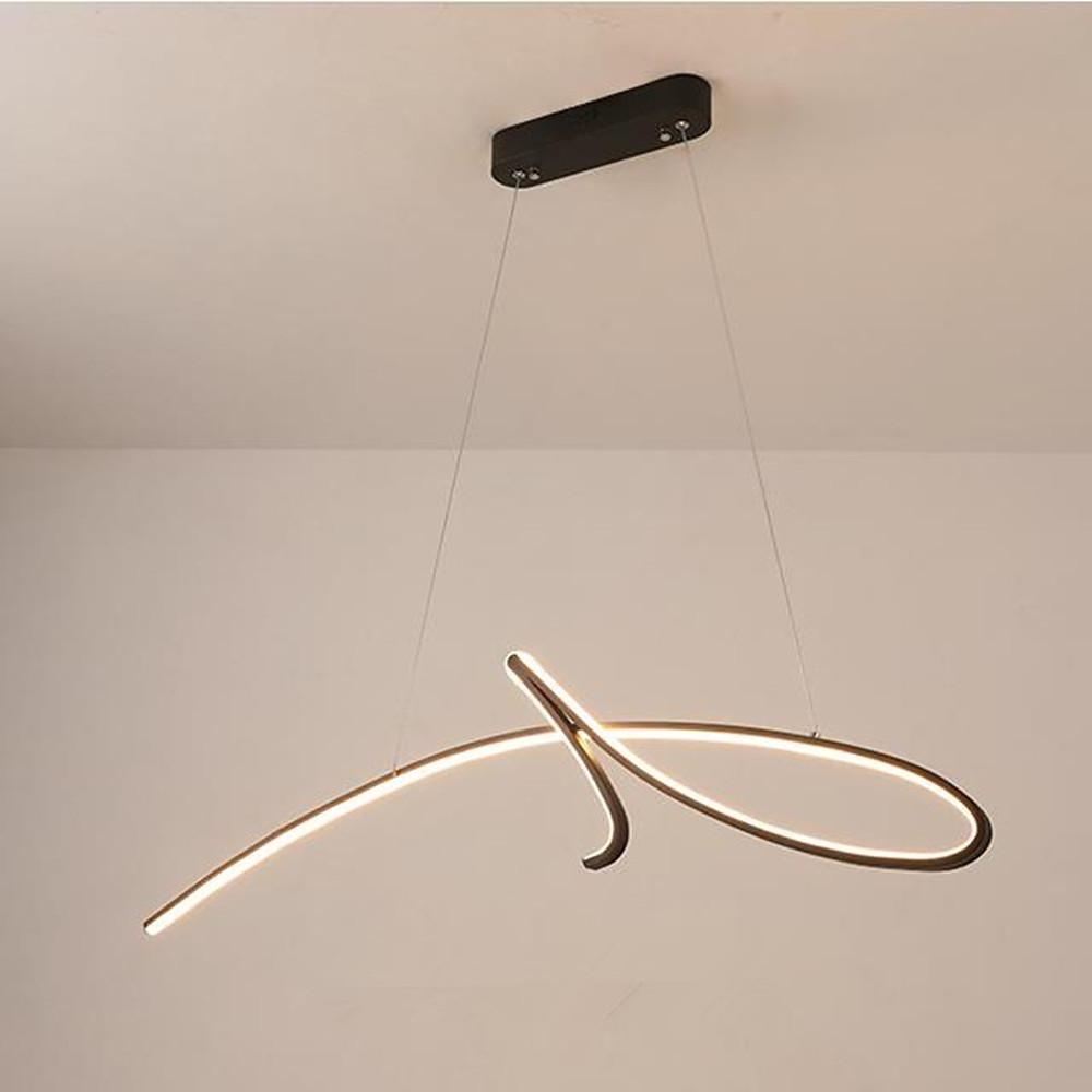 Abstract Wave Aluminum Pendant Light | Modern Artistic Ceiling Fixture