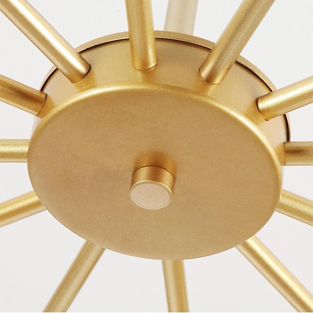Nordic Sputnik Chandelier Glass Globe Electroplated Aluminum