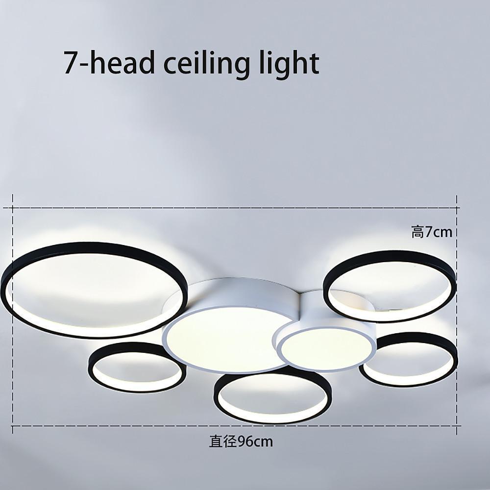 Multi-Circle LED Flush Mount Ceiling Light - Modern Minimalist